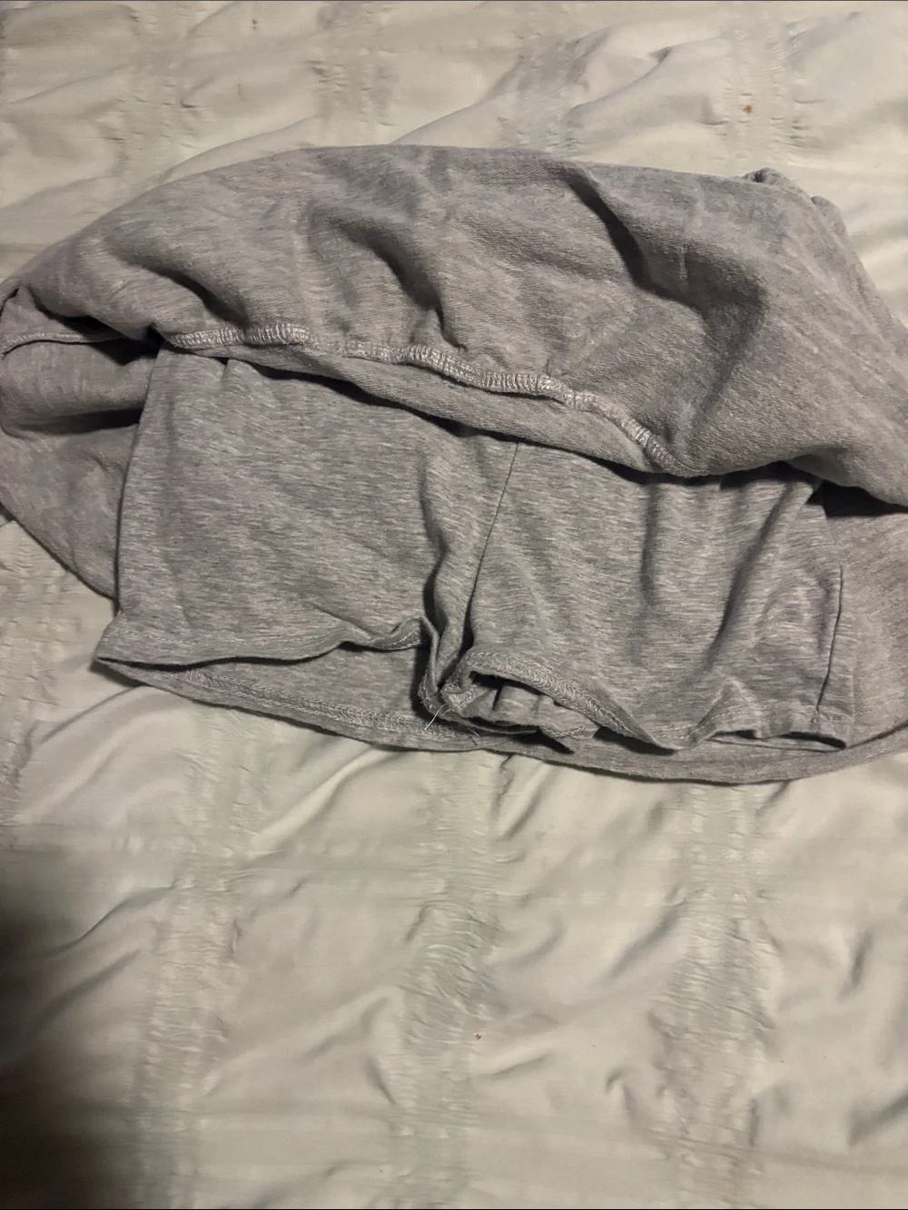 Harper Light Gray Tiered Knit Skirt
